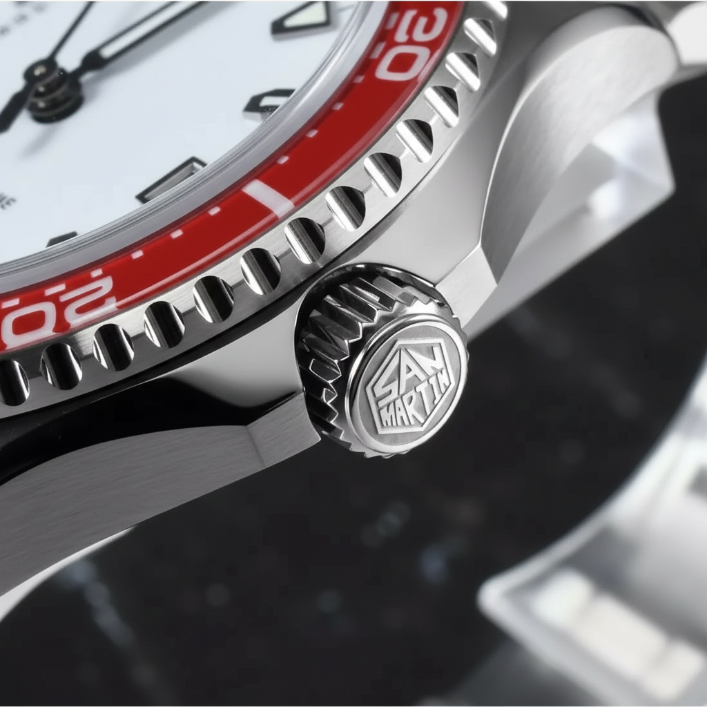 San Martin SN0129G-D - Diver Automatic Watch with Luminous Dial breitvacher