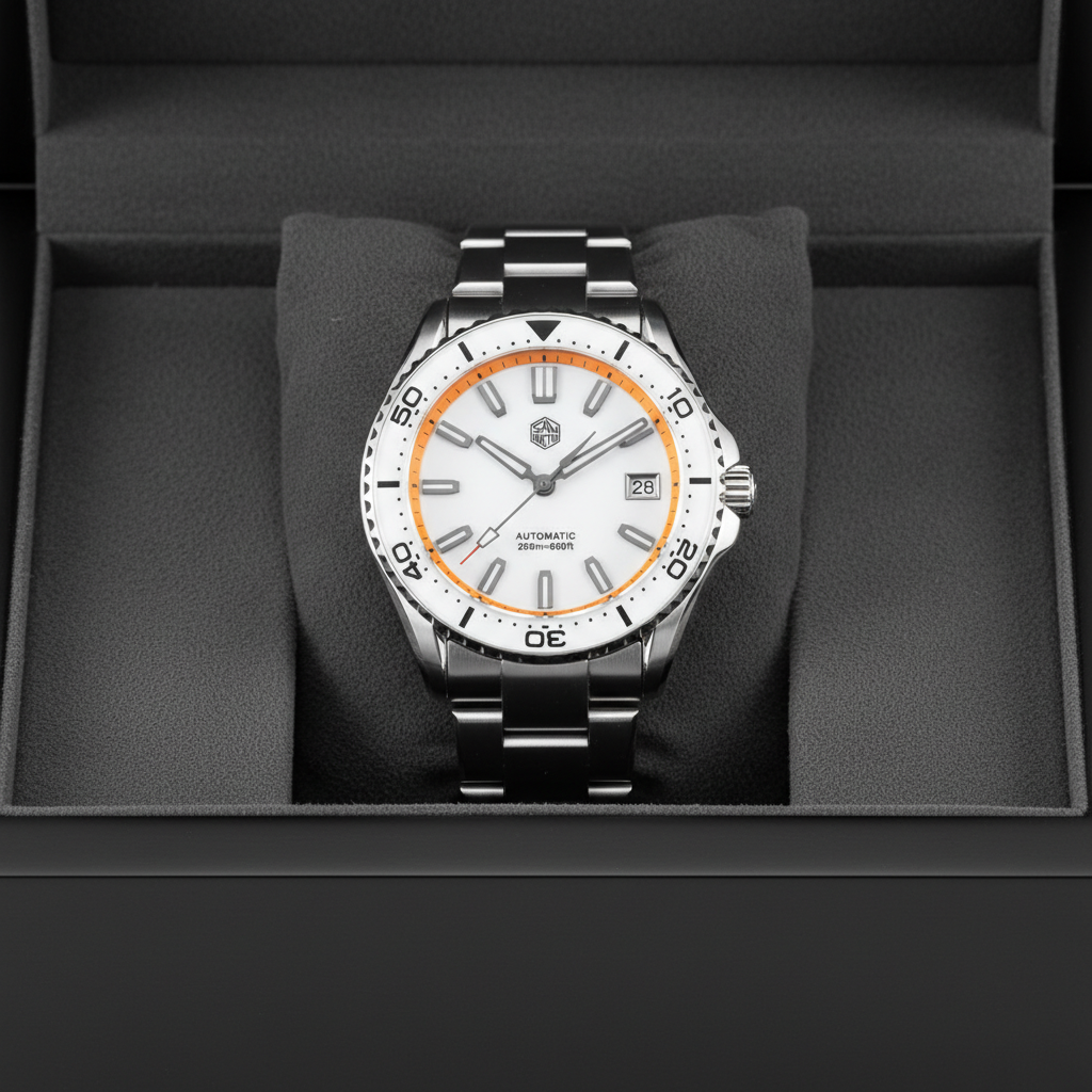 San Martin SN0129G-D - Diver Automatic Watch with Luminous Dial breitvacher