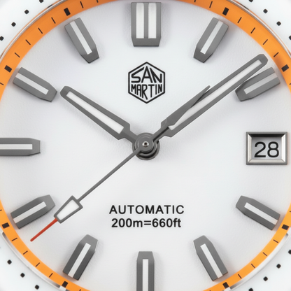 San Martin SN0129G-D - Diver Automatic Watch with Luminous Dial breitvacher