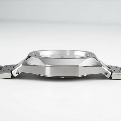 San Martin SN013-G - Oak - worn watch, casual setting Side View