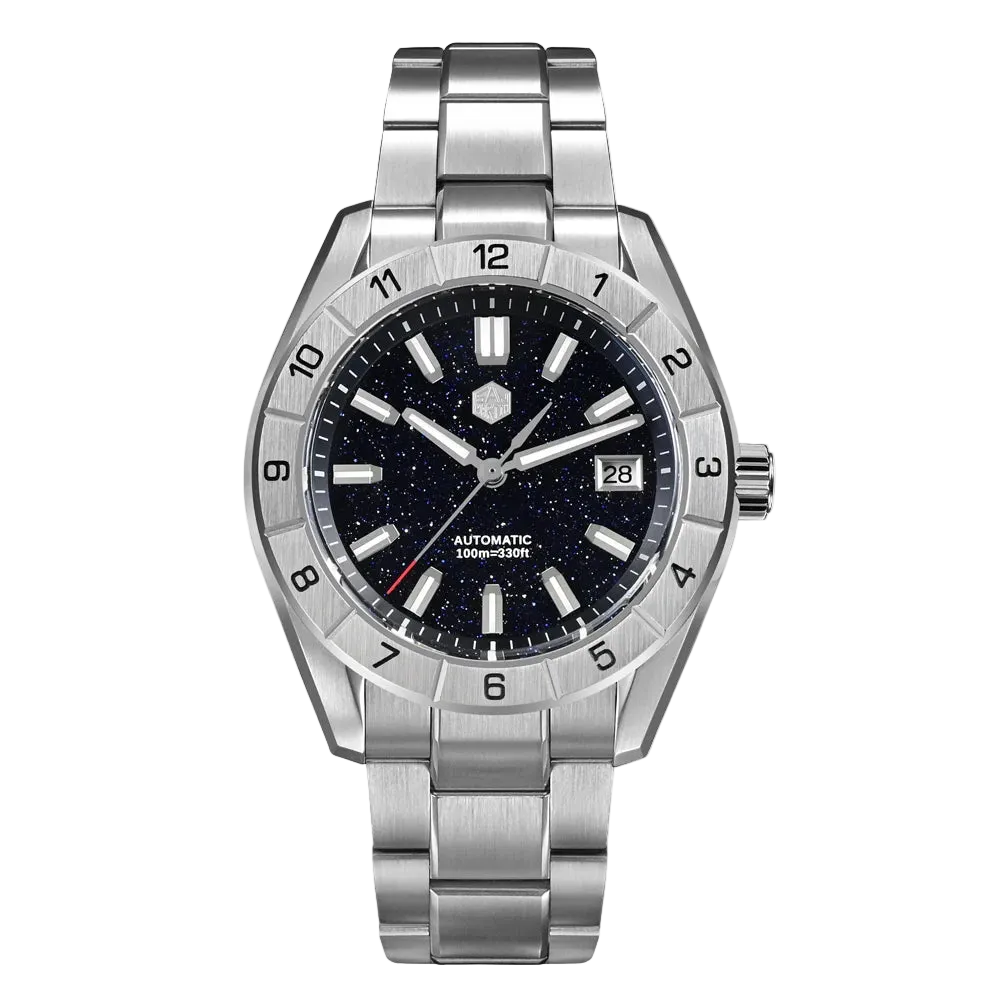 San Martin SN0130GB - Automatic Sapphire Watch with Gemstone Dial