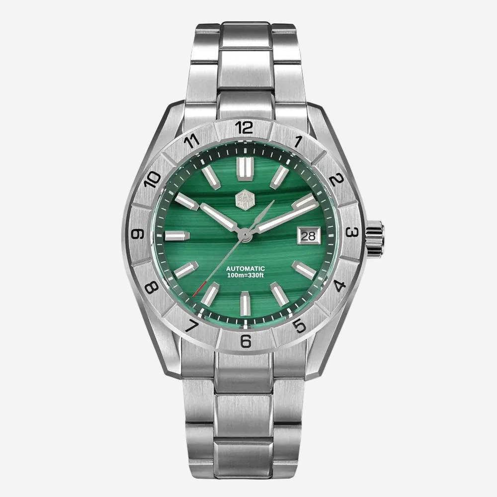 San Martin SN0130 – Automatic Sapphire Watch with Gemstone Dial