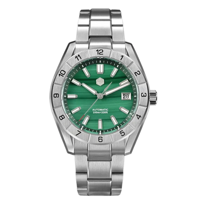 San Martin SN0130 - Automatic Sapphire Watch with Gemstone Dial