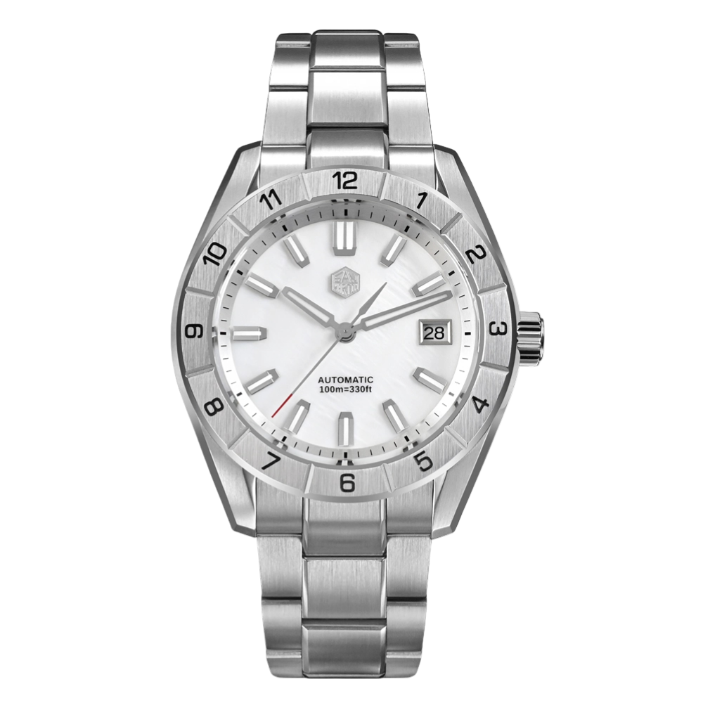 San Martin SN0130GB - Automatic Sapphire Watch with Mop Dial