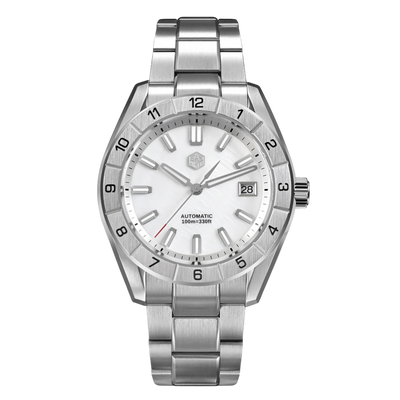 San Martin SN0130 - Automatic Sapphire Watch with Gemstone Dial breitvacher