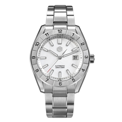 San Martin SN0130 - Automatic Sapphire Watch with Gemstone Dial breitvacher