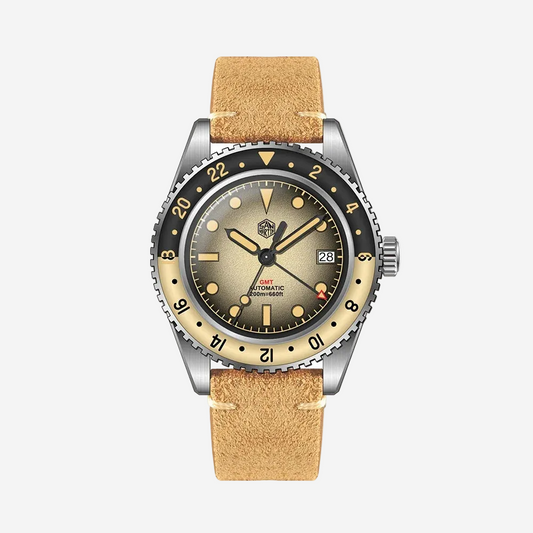 San Martin SN0134 – GMT Automatic Watch 40mm Sapphire Bezel breitvacher