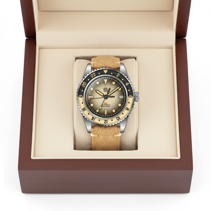 San Martin SN0134 - GMT Automatic Watch Luxury Explorer breitvacher