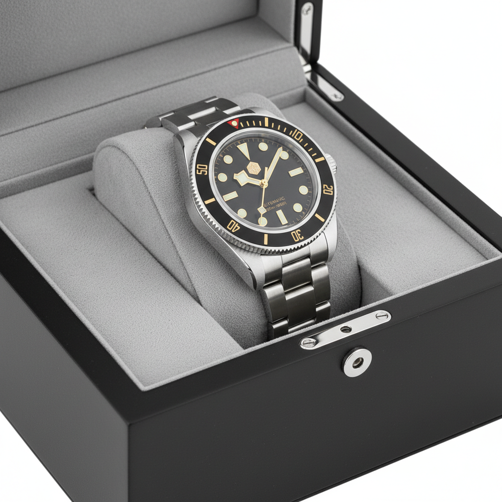 San Martin SN0138 - Vintage Diver Automatic Watch for Men breitvacher