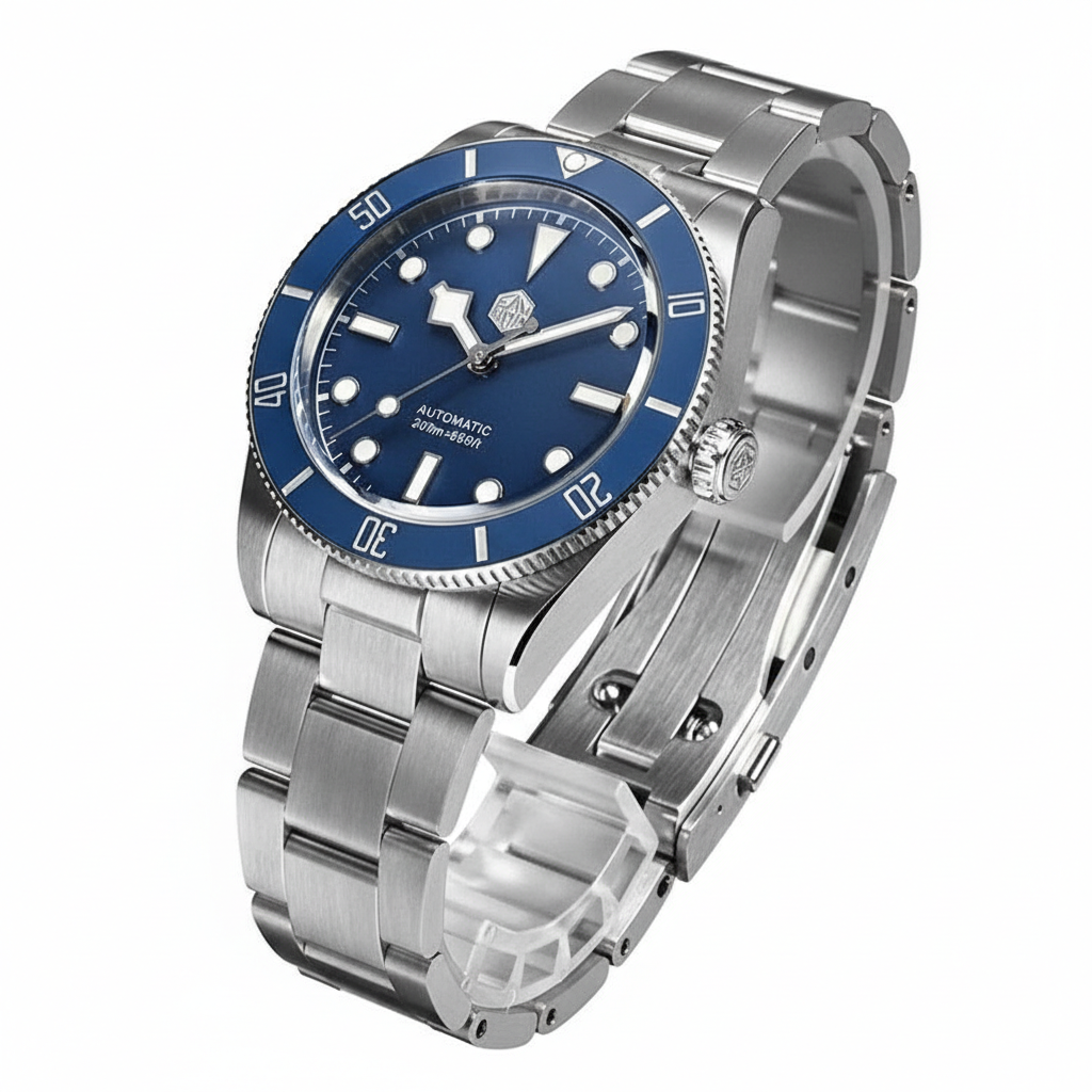 San Martin SN0138 - Vintage Diver Automatic Watch for Men breitvacher