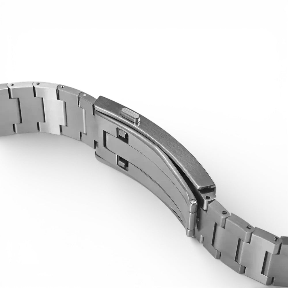 San Martin SN0144 GX4 luxury automatic watch for men bracelet clasp mechanism with secure folding system and precision stainless steel construction