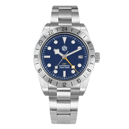 San Martin SN0134 - GMT A - blue dial front