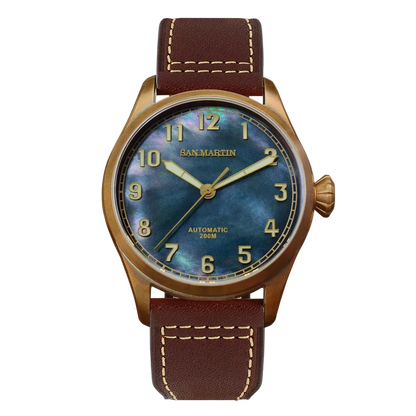 San Martin SN0043-Q - Bro - front abalone dial