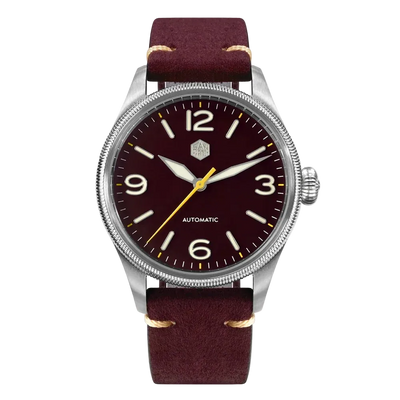 San Martin SN0033-G2 - He - front view burgundy strap