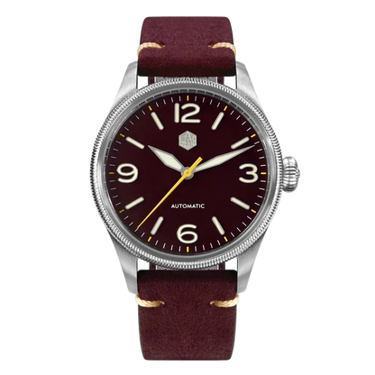 San Martin SN0033-G2 - He - front view burgundy strap