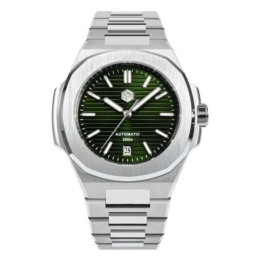 San Martin watch Thaloros with deep green dial automatic 200m luxury design