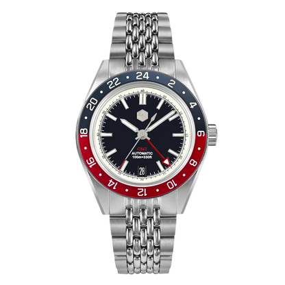 San Martin SN0116 - Horiz - Pepsi blue dial bracelet