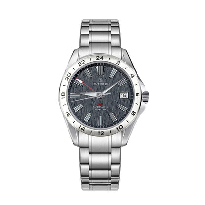 Cronos L6029 V2 – Men’s cronos gmt automatic watch with Textured Dial breitvacher