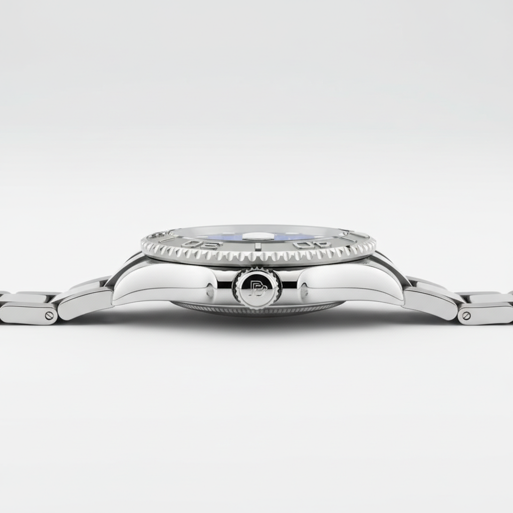 Pindu PD6519 - Automatic - side profile, crown