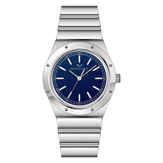 Specht & Söhne OMG - Quar - blue dial front