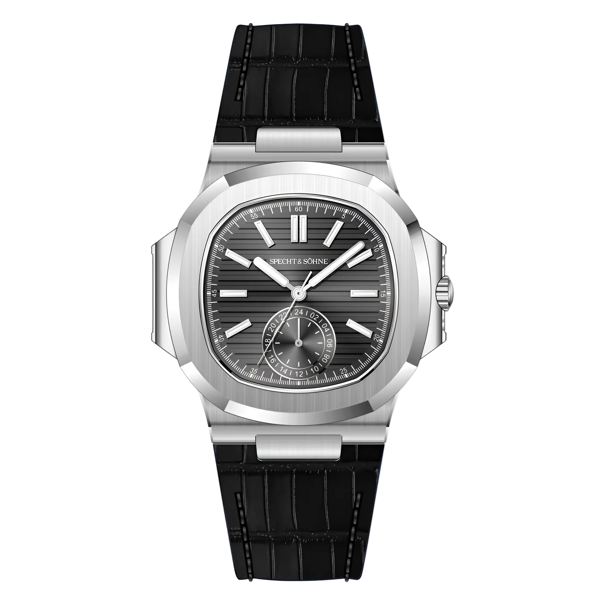 Specht & Söhne SP-5980 - - grey dial, black strap