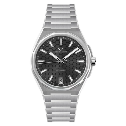 Specht & Söhne SP-Defy - M - front view, metal bracelet
