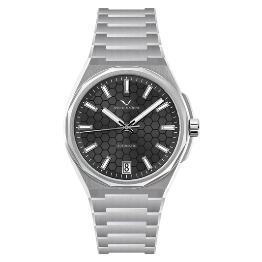 Specht & Söhne SP-Defy - M - front view, metal bracelet
