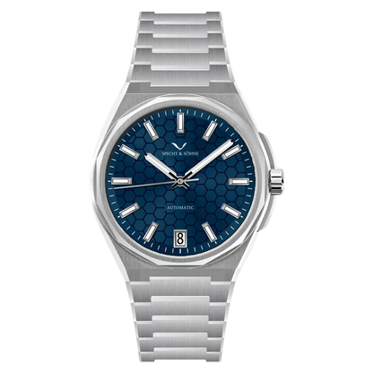 Specht & Söhne SP-Defy - M - front view, steel bracelet