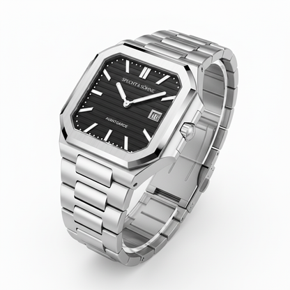 Specht & Söhne Cubic-5711 - stainless steel, angled