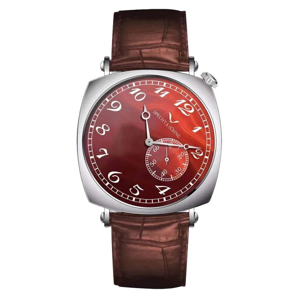Specht & Söhne SP-1921 - - red dial, brown strap