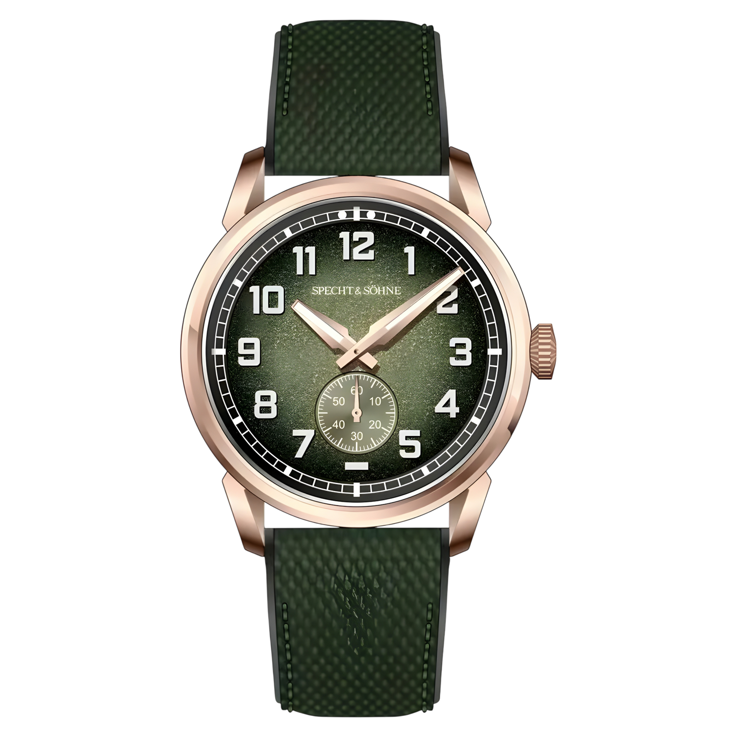Specht & Söhne SP0029- M - rose gold case, green dial