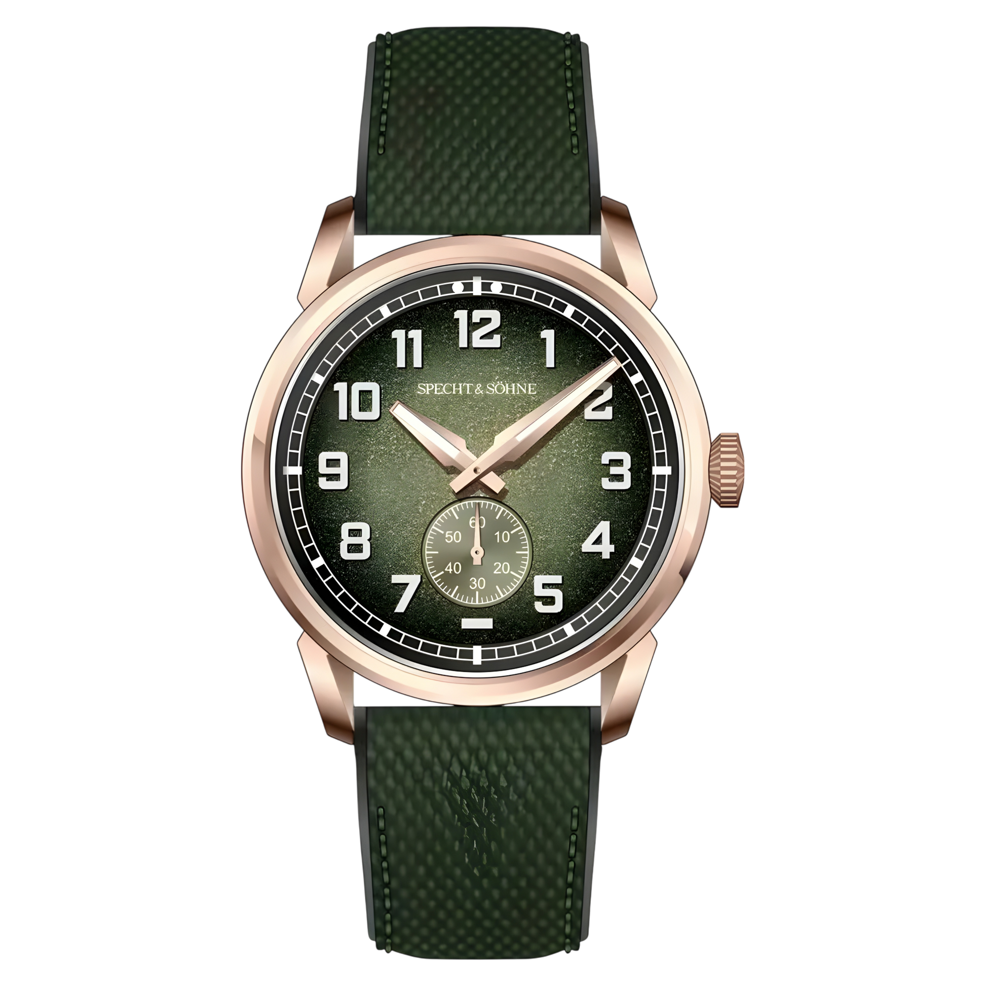 Specht & Söhne SP0029- M - rose gold case, green dial