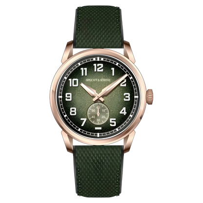 Specht & Söhne SP0029- M - rose gold case, green dial
