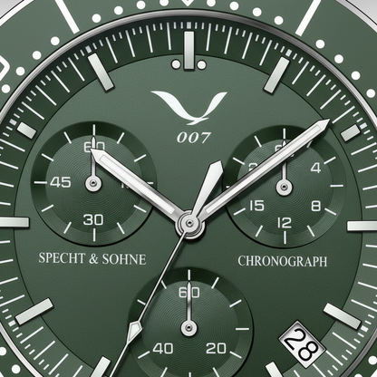 Specht & Söhne SP0007 - M - green dial close-up