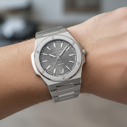 Specht & Söhne SP0022 - M - on wrist, metal bracelet