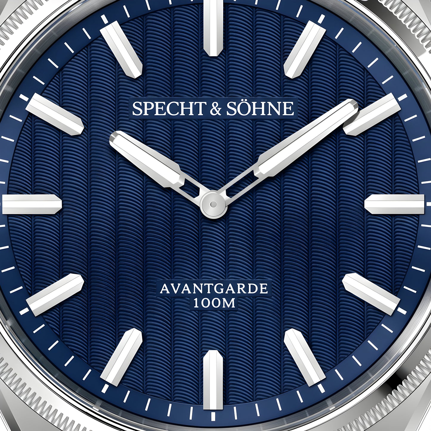 Specht & Söhne SP0027 - M - blue dial, macro, textured