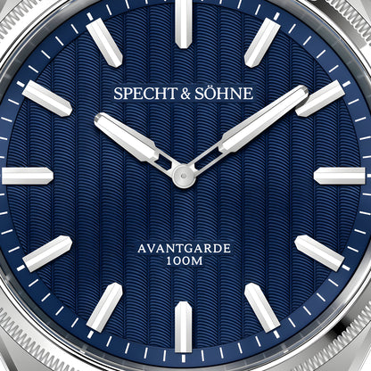 Specht & Söhne SP0027 - M - blue dial, macro, textured