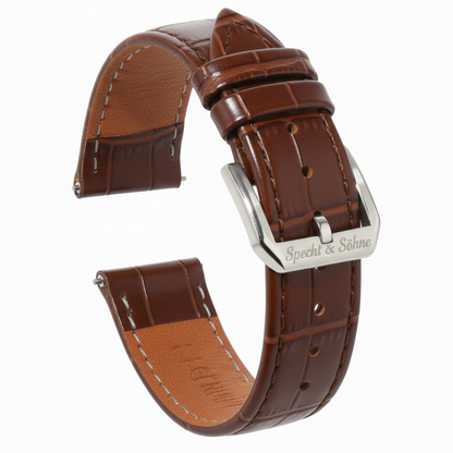 Specht & Söhne SP-1908 - - brown leather strap