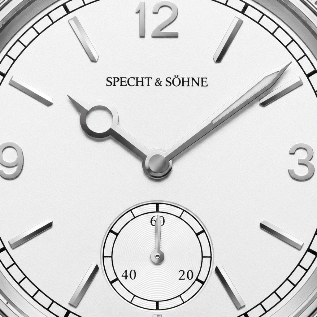 Specht & Söhne SP-1908 - - close-up, small seconds sub-dial