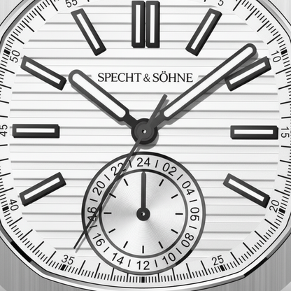 Specht & Söhne SP-5980 - - white dial, close-up