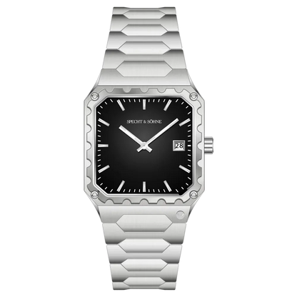 Specht & Söhne Square-222 - Men’s - silver watch front