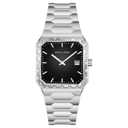 Specht & Söhne Square-222 - Men’s - silver watch front