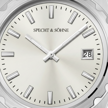 Specht & Söhne VC222 - Close-up dial, date window