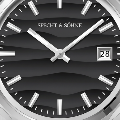 Specht & Söhne VC222 - Q - black dial close-up
