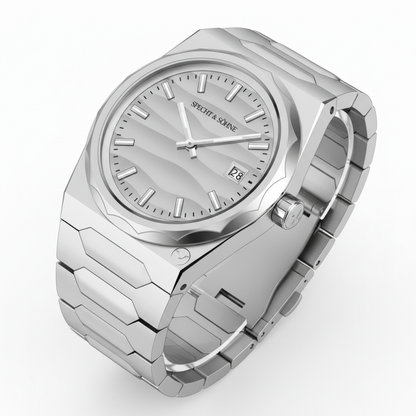 Specht & Söhne VC222 - L - silver, angled, case