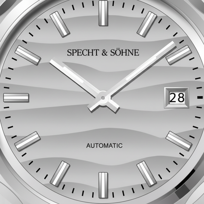 Specht & Söhne VC222 - L - silver, worn, wrist