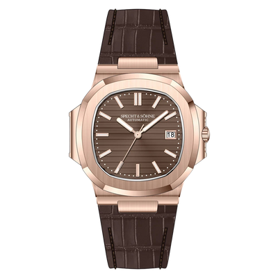 Specht&Sohne SP0010 - Mec - Front view, black dial, black strap