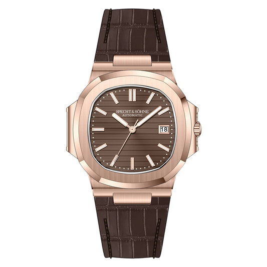 Specht&Sohne SP0010 - Mec - Front view, black dial, black strap