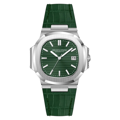 Specht&Sohne SP0010 - Mec - Front view, green dial, green strap