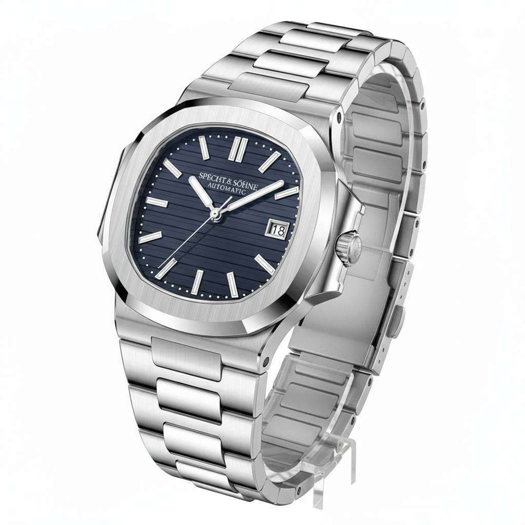 Specht&Sohne SP0010 - Mec - blue dial angled
